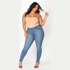 High Stretch Denim Plus Size Jeans